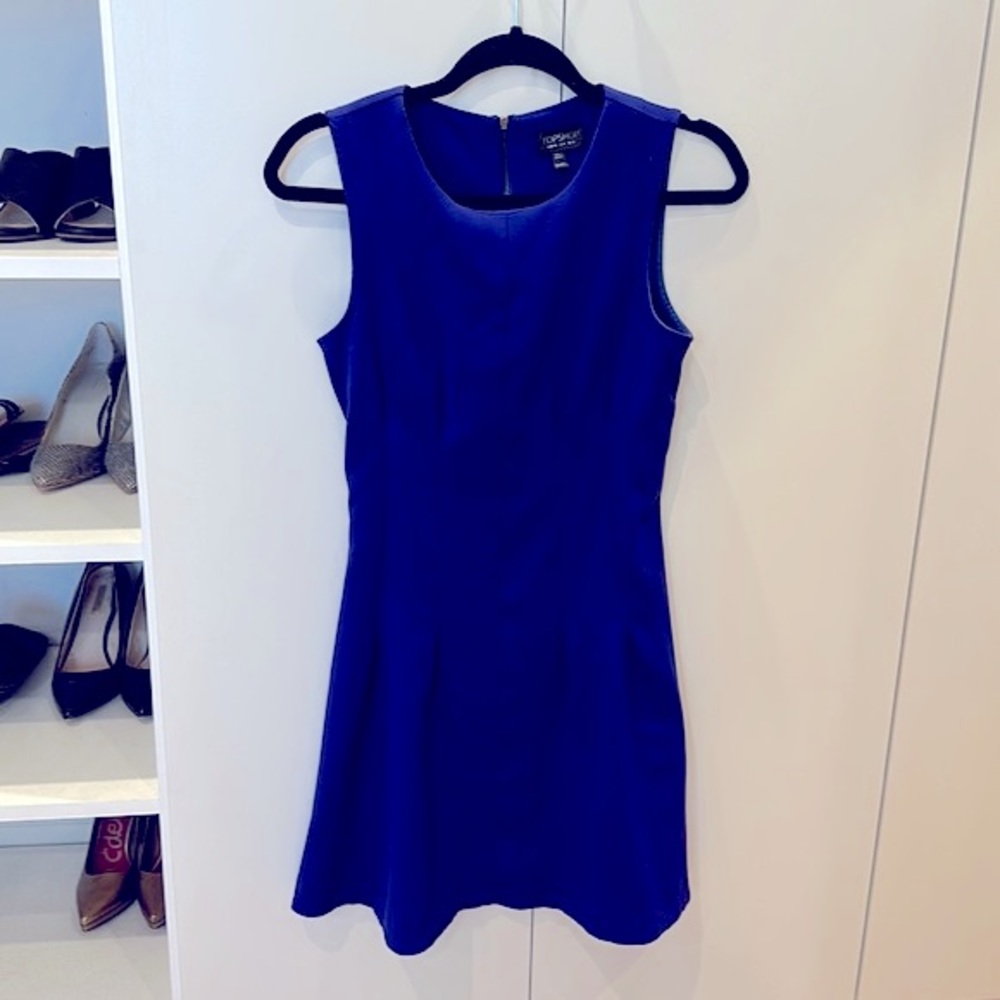 Topshop Neon Blue Dress